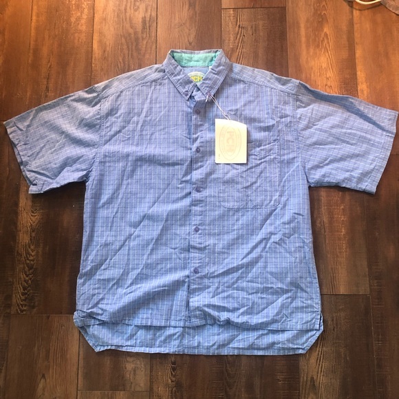 Pacific Coast Highway Button Down Short Sleeve Shirt Size Large 100% Cotton - Picture 6 of 7